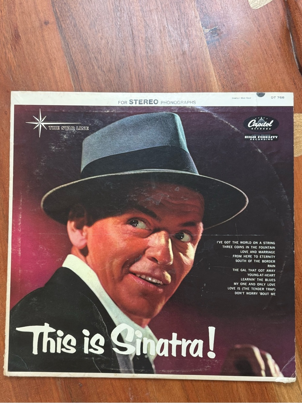 Vintage Frank Sinatra "This Is Sinatra!" Vinyl LP - Capitol Star Line